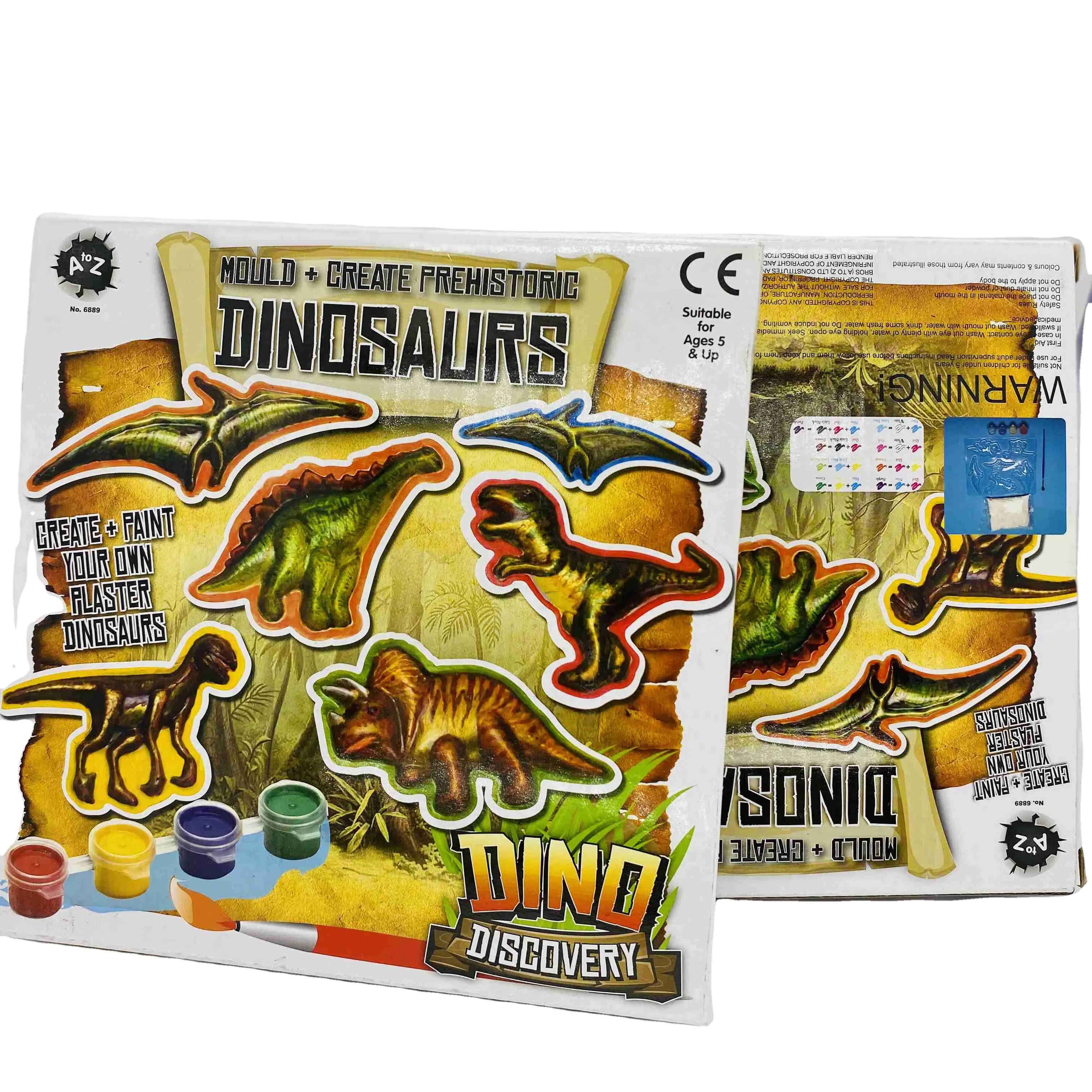 Kid Schilderen Speelgoed Dinosaurus Verf Kleuren Set Dinosaurus Schimmel Diy Kids Ambachten Verf Kit Gift Voor Meisjes & Jongens