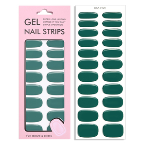 Autocollants pour ongles en gel personnalisés, pas besoin de lampe UV, bandes de gel pour ongles sans UV, imperméables, couverture complète, art de la manucure, bandes de gel pour ongles sans UV - Product Image 1