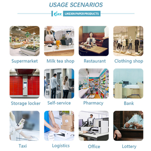 Bán buôn OEM nhãn nhiệt 58*30 mét màu xanh dán nhiệt cho mã vạch hậu cần vận chuyển văn phòng Nhãn Nhãn thực phẩm - Product Image 6