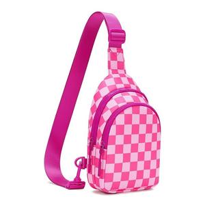 New Design Women Checker Waterproof Nylon Fanny Pack Waist Bag for Women Men Chest Bag Crossbody Sport Cute <b>Belt</b> Bag Girls - Product Image 1