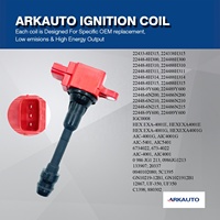 Bobine d'allumage rouge haute énergie UF350 pour NISSAN ALTIMA L31 J31 x-trail T30 2.0 2.5 QR25 QR20