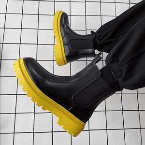 รองเท้าบูทหนังแฟชั่นฤดูใบไม้ร่วงและฤดูหนาวล่าสุดสำหรับผู้ชาย - Product Image 5