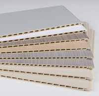Panneau mural en PVC à motif personnalisé, panneau de plafond en PVC creux, panneau de décoration murale intégré