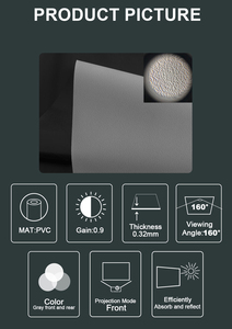 Pantallas de Proyección Motorizadas Wupro LeApex Gris Mate Suave 4K de 100 Pulgadas 16:9, Pantalla de Proyección Cinematográfica Ascendente desde el Suelo LeA - Product Image 6