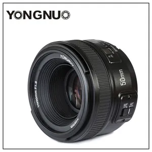 En iyi fiyat otomatik odaklama YN50mm f1.8 Canon lensi Nikon EOS DSLR kameralar için YONGNUO YN EF 50mm f/1.8 AF lens diyafram