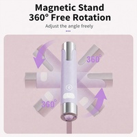 Lampe à ongles professionnelle sans fil AI avec support magnétique, séchage rapide UV LED, rotative à 360°, en ABS/métal