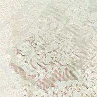 Tissu en dentelle de coton brodé, motif floral ajouré, respirant, écologique, doux, pour robe de mariée