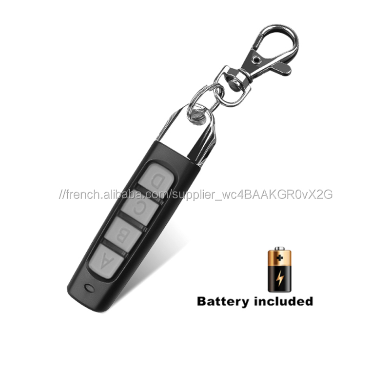 4 Touches de Porte de Garage Télécommande 433MHZ Auto Paire Copie À Distance D'ouvre-Porte De Garage Télécommande Duplicateur