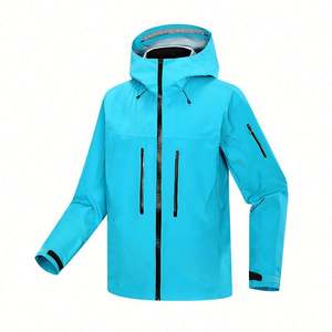 Veste d'extérieur pour homme OEM avec capuche, imperméable, coupe-vent, à fermeture éclair, pour la montagne et les activités de plein air - Product Image 2