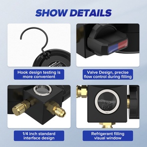 Kit de Manómetro Digital para HVAC MRCARTOOL L201 R134a, Probador de Presión de Vacío, Detector de Fugas de Refrigerante para Automóviles - Product Image 4