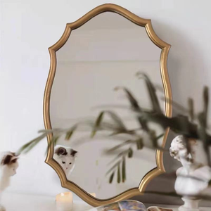 Parete irregolare delicatezza di lusso antico muro appeso bagno francese <span class=keywords><strong>Vintage</strong></span> intagliato <span class=keywords><strong>cornice</strong></span> specchio - Product Image 2