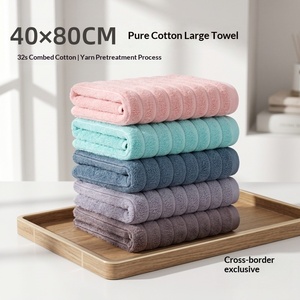 Asciugamano Oversize 40x90 in Cotone 100%, Extra Spesso e Morbido, Altamente Assorbente, con Bordi Rifiniti, per Adulti, Uso Domestico, Vendita all'Ingrosso Personalizzata - Product Image 5