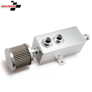 Tanque de Recolección de Aceite Universal de Aluminio Auso-Racing de 1L con Filtro de Aire para Modificación de Automóviles - Product Image 1
