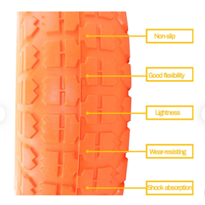 Neumático de Espuma de Poliuretano de <span class=keywords><strong>10</strong></span> <span class=keywords><strong>Pulgadas</strong></span> 4.<span class=keywords><strong>10</strong></span>/3.50-4, Rueda Sólida 410/350-4 para Carretilla de Mano - Product Image 4