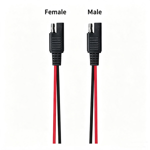 0,1m 14AWG SAE 2-pins connectorplug auto zonne-energie verlengkabel 12V batterij kabelboom - Product Image 5