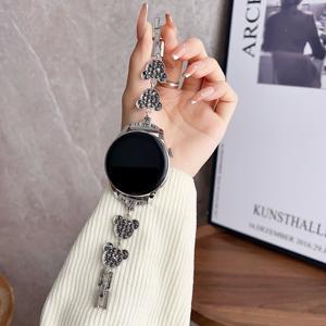 Correa de acero inoxidable con diamantes para Samsung Galaxy <span class=keywords><strong>Watch</strong></span> 6 5/Pro/4 Classic 44 40 46mm, pulsera para <span class=keywords><strong>mujer</strong></span> para <span class=keywords><strong>Huawei</strong></span> <span class=keywords><strong>Watch</strong></span> <span class=keywords><strong>GT</strong></span> 4 3 43mm - Product Image 4