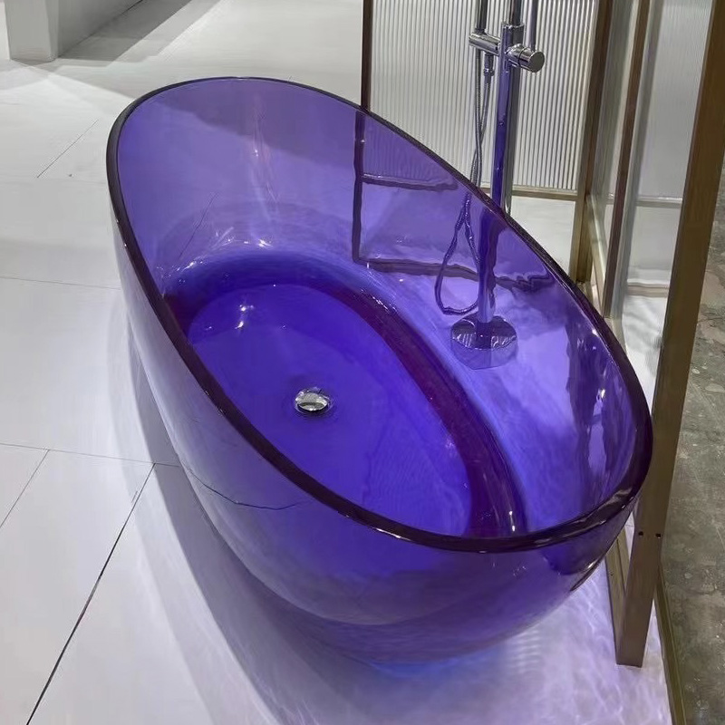 bath tub free standing glass color