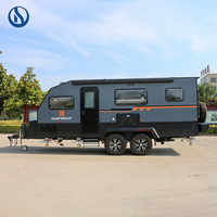 Caravane tout-terrain Honlu, camping-car de luxe, caravane de voyage, caravane à coque rigide pour expéditions avec auvent et boîte de rangement