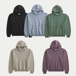 เสื้อฮู้ดดี้ผู้ชาย KingSen รุ่น Winter ผ้าฟลีซ 380gsm 100% คอตตอน ทรงโอเวอร์ไซส์ ระบายอากาศได้ดี เป็นมิตรต่อสิ่งแวดล้อม ผ้าพลัฌเนื้อนุ่มแบบไร้เชือก  สีพื้น - Product Image 5
