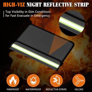 Borsa ignifuga e impermeabile in gel di silice per documenti e denaro, confezione da 3, con cerniera e tasca per contanti e oggetti di valore - Product Image 4