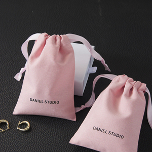 Custom White Logo Printed Mini Gift Eco-Friendly Recyclable Muslin Cotton Jewelry <b>Pouch</b> with Dust-Proof <b>Drawstring</b> Closure - Product Image 6