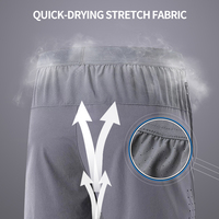 Shorts de sport pour hommes en nylon à séchage rapide, bermudas vierges personnalisables avec logo, pour l'entraînement et la course à pied