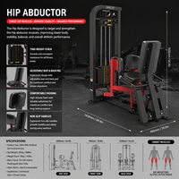 Machine d'abduction de la hanche SK Commercial pour l'entraînement de la force, équipement de gym pour les jambes, idéal pour les centres de fitness et les clubs sportifs