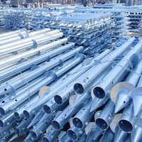 Vente d'usine - Piles hélicoïdales en acier pour structure de montage de panneaux solaires - Fondation en acier