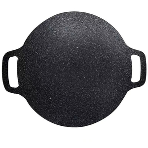 Plaque de cuisson antiadhésive en pierre Maifan incroyablement efficace, sans fumée, avec poignées, pour les dîners en plein air, le camping, le jardin et la cour. - Product Image 1