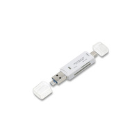 Lecteur de cartes multifonction OTG en gros d'usine, cartes TF/SD, USB 2.0, cinq-en-un, exclusif, transfrontalier, externe pour téléphone portable