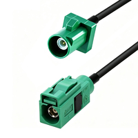Adaptador RF LEAD Fakra RG174 de 50 OHM DC-6GHz, Conector Macho/Hembra Tipo Pigtail, Antena de Radio para Auto GPS, Negro, 10cm