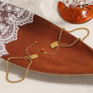 Bracelet <span class=keywords><strong>en</strong></span> acier inoxydable <span class=keywords><strong>de</strong></span> haute qualité, doré, avec pendentif rond, <span class=keywords><strong>bijoux</strong></span> fantaisie, accessoires <span class=keywords><strong>de</strong></span> mode, cadeaux <span class=keywords><strong>pour</strong></span> femmes, <span class=keywords><strong>vente</strong></span> <span class=keywords><strong>en</strong></span> <span class=keywords><strong>gros</strong></span> - Product Image 6