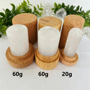 L'Ultimo Deodorante e Antitraspirante in Pietra di Allume di Potassio Naturale ed Ecologico con Tubo in Bambù e Guscio in Sughero - Product Image 1