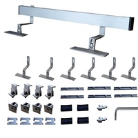Kit de fixation de panneaux solaires Levin Power pour toits métalliques à pente standard, toits en tuiles ou en bardeaux à pente inclinée ou plate