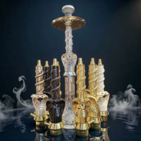 Ensemble de chicha de luxe en forme de serpent exotique, style égyptien complet, narguilé chicha avec accessoires pour la vente en gros