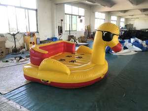 Tube <span class=keywords><strong>de</strong></span> ski nautique canard jaune canapé remorquable jouet aquatique canapé gonflable pour mer/lac/océan jouer - Product Image 4