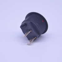 Assurance qualité KCD8 moto accessoires bouton poussoir interrupteur Mini rond bascule LED indicateur interrupteur 2 broches marche-arrêt