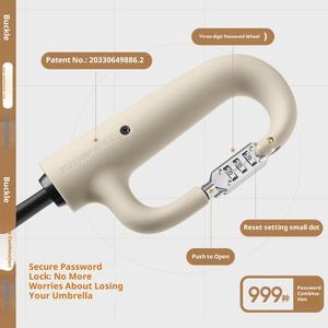 Paraguas Plegable Automático Grande para Hombre con Hebilla de Anillo y Bloqueo de Combinación, Resistente al Viento y Robusto - Product Image 3