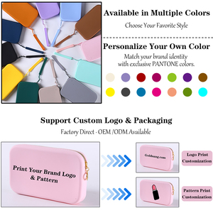 Du Lịch Sử Dụng Xách Tay <span class=keywords><strong>Silicone</strong></span> Điện Tử Lưu Trữ Pouch Cấp Thực Phẩm Mềm Cảm Ứng Không Thấm Nước Công Suất Lớn Trường Hợp Đối Với Thương Mại Điện Tử Người Bán - Product Image 4