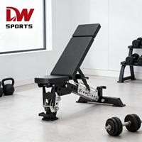 Banc de musculation pliable réglable en fer, 76 lb, unisexe, durable, sûr, stable, solide, équipement de musculation pour la salle de sport