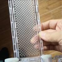 Volet roulant en polycarbonate PC transparent, nouveau design, pour maison intelligente moderne, matériau de porte à lamelles, vente en gros usine Guangdong