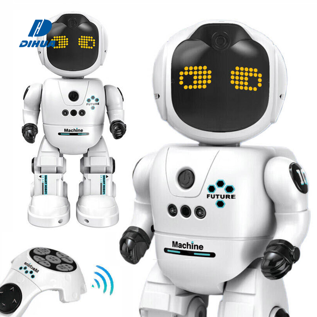 Gesture Sensing Interactive Smart RC Robot for Kids Intelligent Programmable Dancing Remote Control Robot with Moving Head