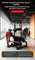 Machine de musculation commerciale 2-en-1 pour extensions et flexions de jambes, réglable, à charge libre, en acier robuste, pour quadriceps et ischio-jambiers