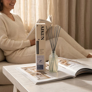 Aikun Assorted Packaging <b>Reed</b> <b>Diffuser</b> Gift Box Set with Aromatherapy Glass <b>Bottle</b> for Home Fragrance Gift Collection - Product Image 1