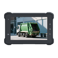 Tablet Resistente de Fábrica ODM OEM, IP67, 7 Pulgadas, Android 13, Estación de Acoplamiento con Diseño POGO PIN, Entrada de Cámara AHD, para Gestión de Residuos