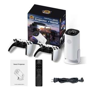 Proyector de Juegos 2 en 1 ZongX, 1080P Full HD, Transmisión Inalámbrica + Dos Controles para Juegos Retro y Noches de <span class=keywords><strong>Cine</strong></span> - Product Image 3