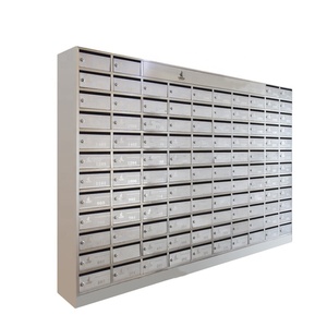 Office Furniture Outdoor Mailbox Antique Metal Steel Post Service Letter Mail Box For School/Apartment Building US Mailbox