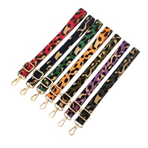 2.5 cm רחב גליטר Leopard מתכוונן תיק כתף Crossbody תיק ארנק ניילון גיטרה טלפון החלפת רצועה - Product Image 1