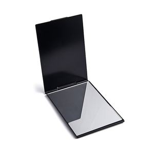 Aluminum Black High End Texture Thin Type Men Use Fashion <b>Compact</b> Pocket <b>Mirror</b> - Product Image 5