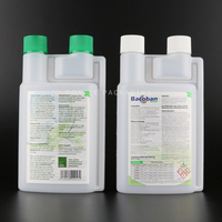 Bouteille à double col en PEHD de 250 ml avec bouchon, personnalisable avec logo, pour huile de lubrification de moteur de voiture à double moteur